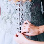 Вечернее и Свадебное платье серого цвета by Anna Skoblikova