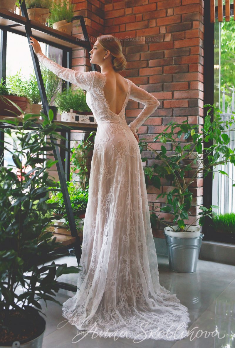 Свадебное платье цвета айвори от Anna Skoblikova