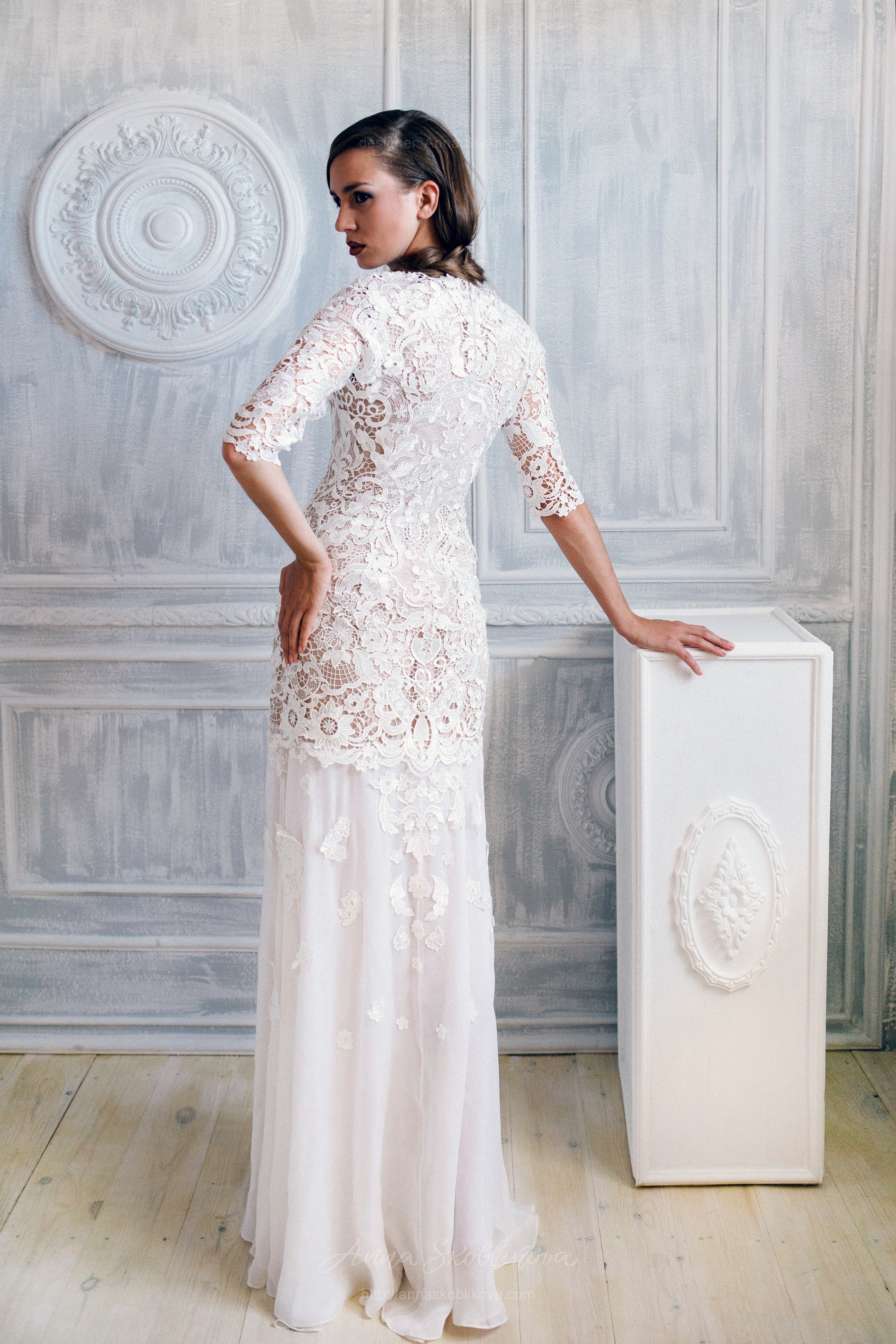 Gorgeous Wedding Dress of Macrame Lace  Wedding Dresses & Evening Gowns by  Anna Skoblikova