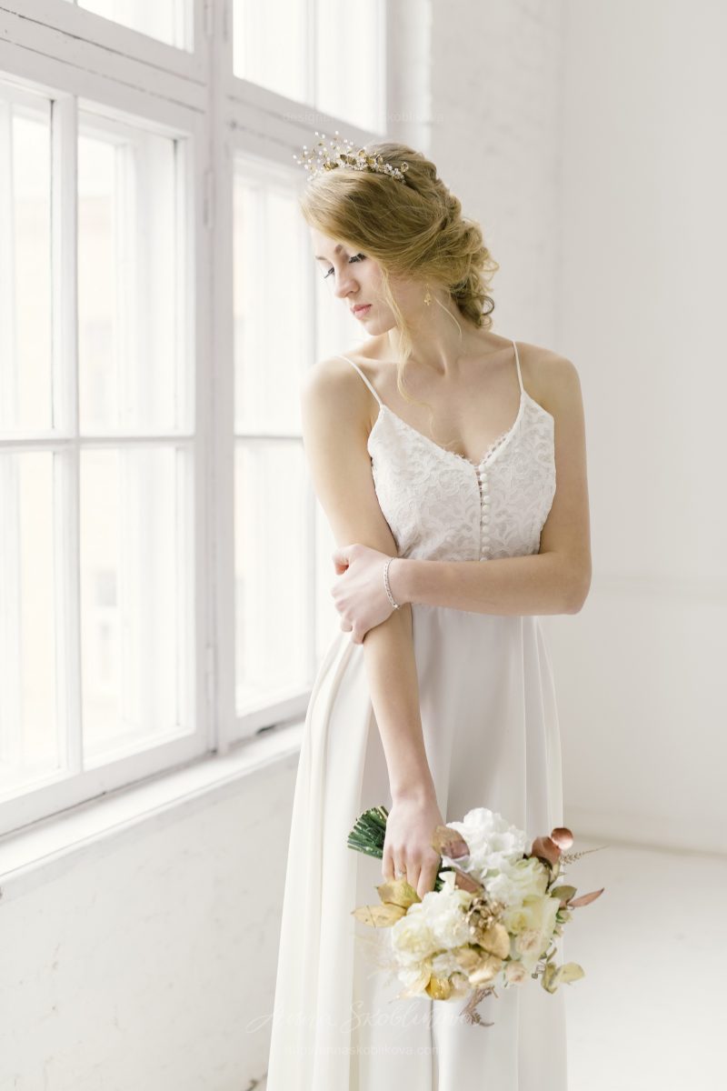 Нежное и женственное свадебное платье от Anna Skoblikova