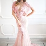Light Pink Wedding Dress by Anna Skoblikova