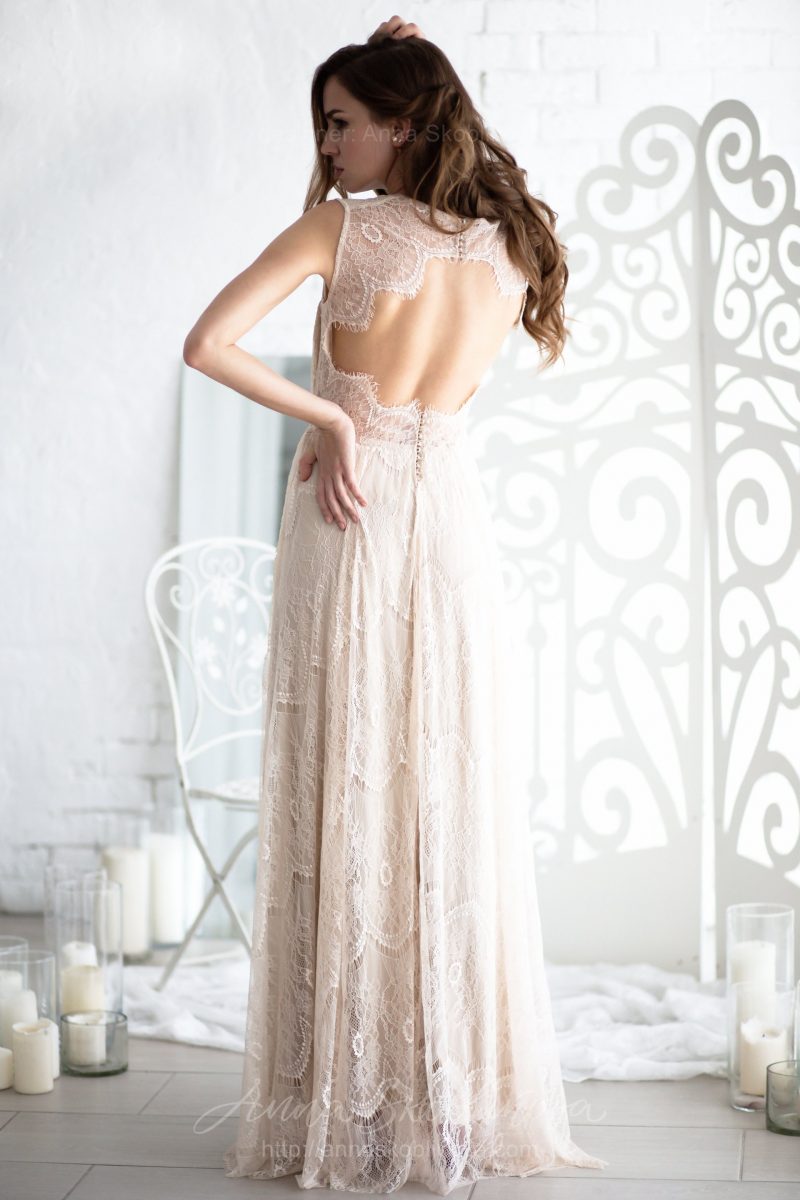 Свадебное платье из нежного кружева от Anna Skoblikova
