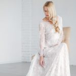French lace wedding dress by Anna Skoblikova