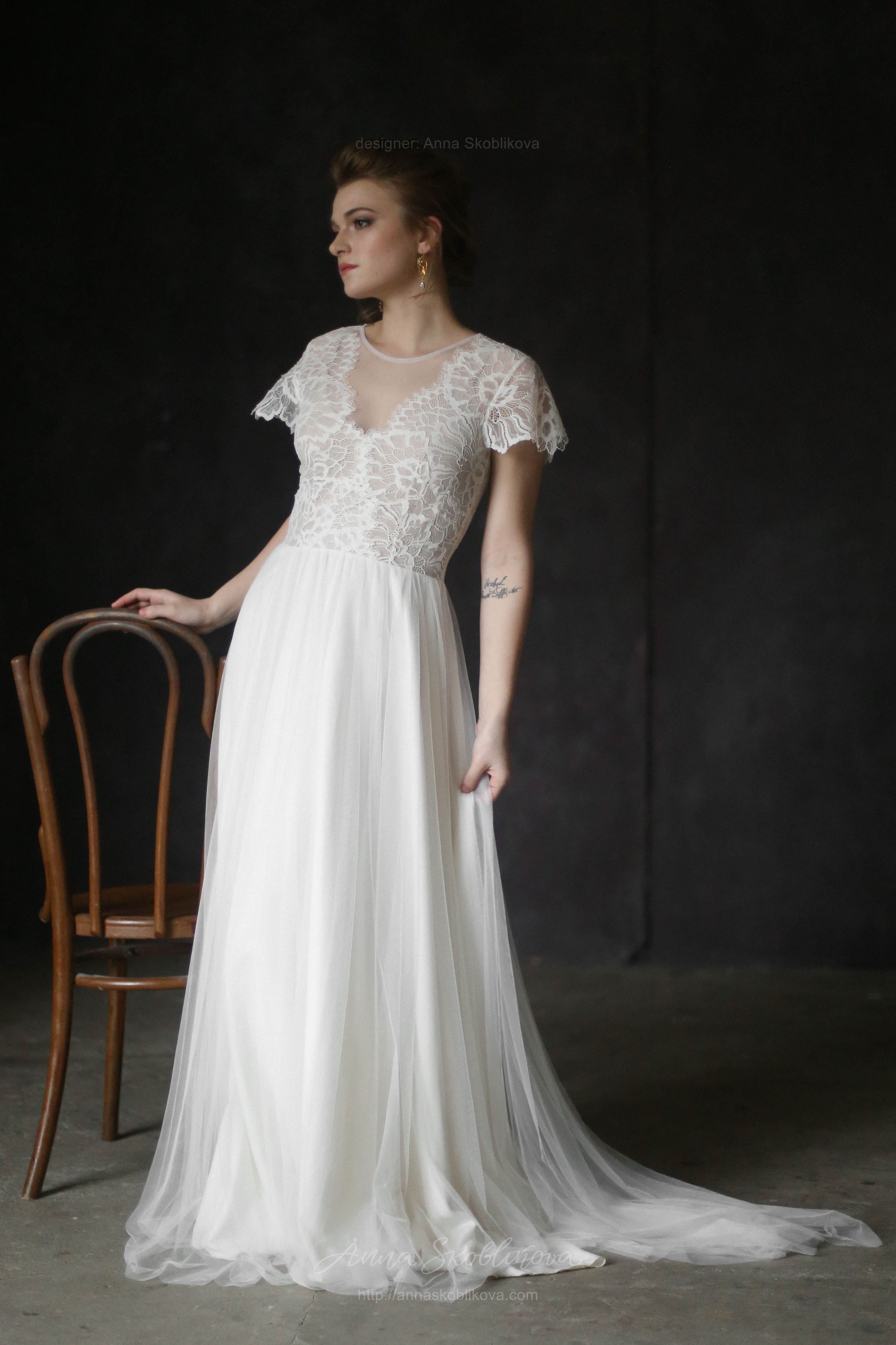Lace classic wedding dress | Anna Skoblikova - Wedding Dresses ...