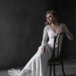 Роскошное свадебное платье со шлейфом от Anna Skoblikova