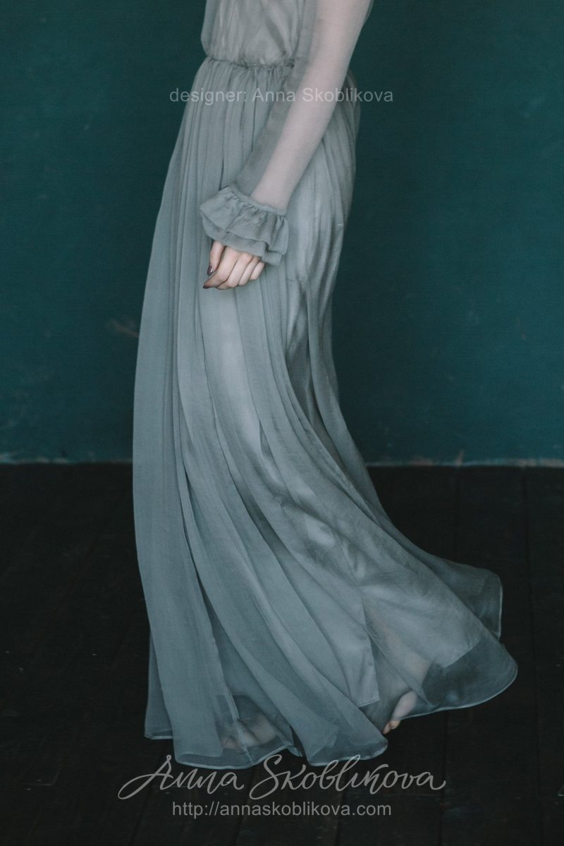 Зелёное свадебное платье в стиле vintage  Anna Skoblikova  0126 | Photo 6