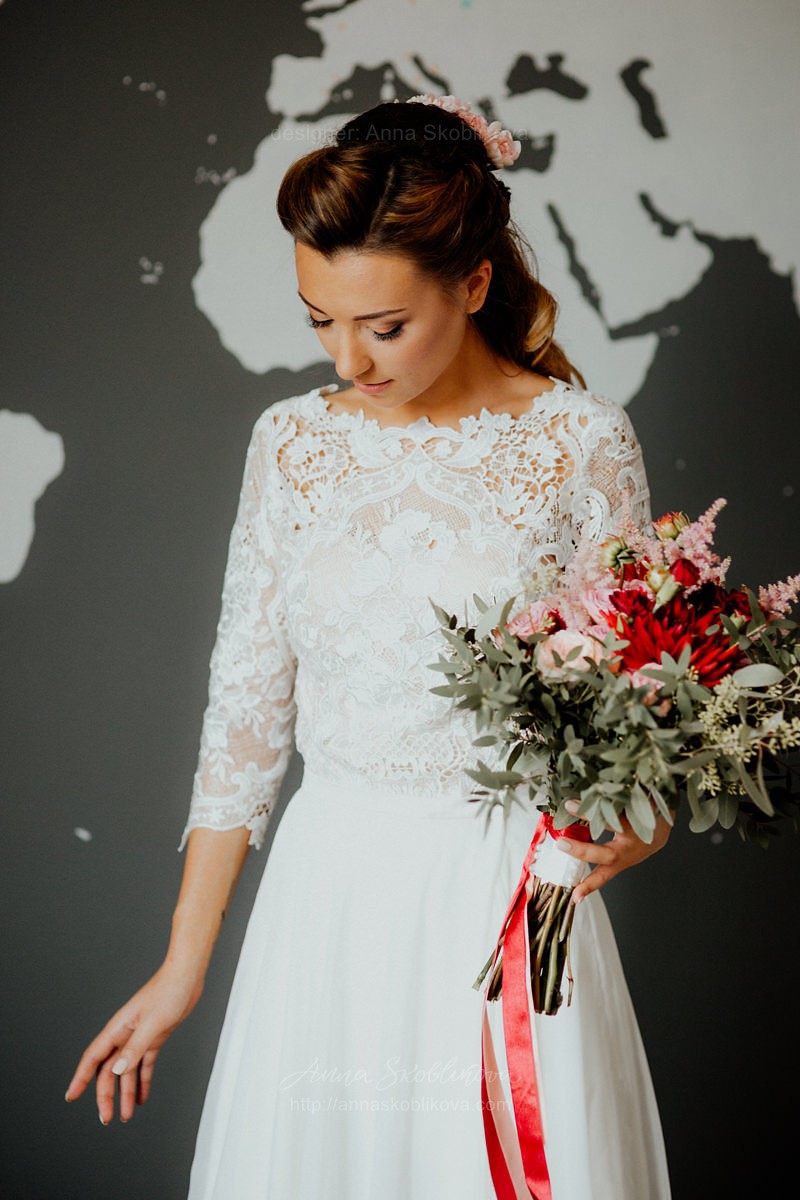 Transformer wedding dress with detachable skirt  Wedding Dresses & Evening  Gowns by Anna Skoblikova