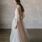 Beige wedding dress by Anna Skoblikova
