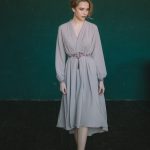 Свадебное и вечернее платье из плотного креп-шелка от Anna Skoblikova