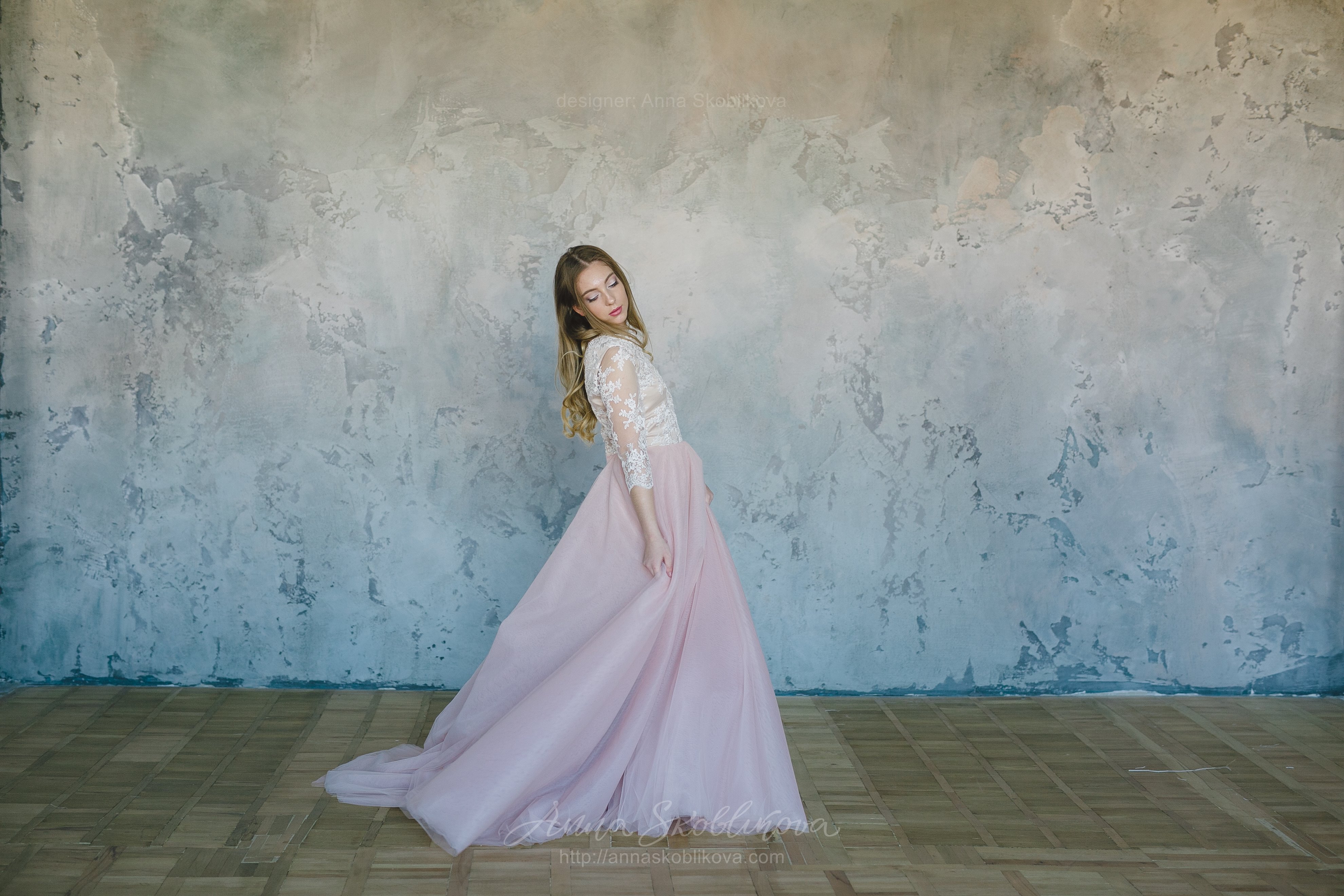 Strapless Blush Pink Ball Gown Wedding Dresses Organza Ruffle Wedding Dress  – SheerGirl