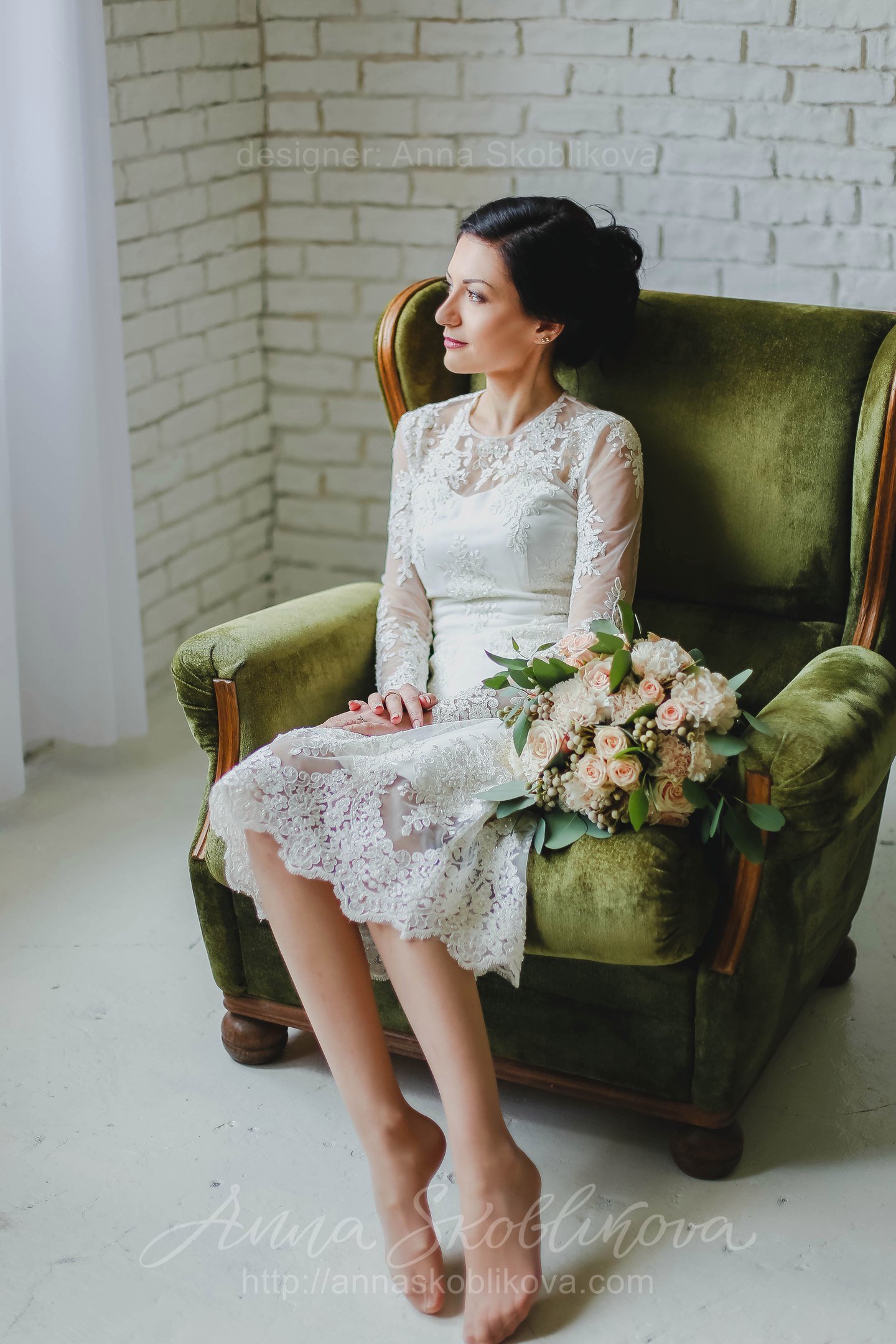 Laconic lace embroidered wedding gown | Wedding Dresses & Evening Gowns ...