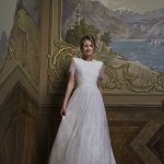 Bella - Wedding dress made from two lace types stands out for its modesty and charm - Anna Skoblikova