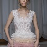 Valentina - Stunning wedding dress features the ombre hand-maid skirt beautifully embellished with Spain lace \\ Anna Skoblikova