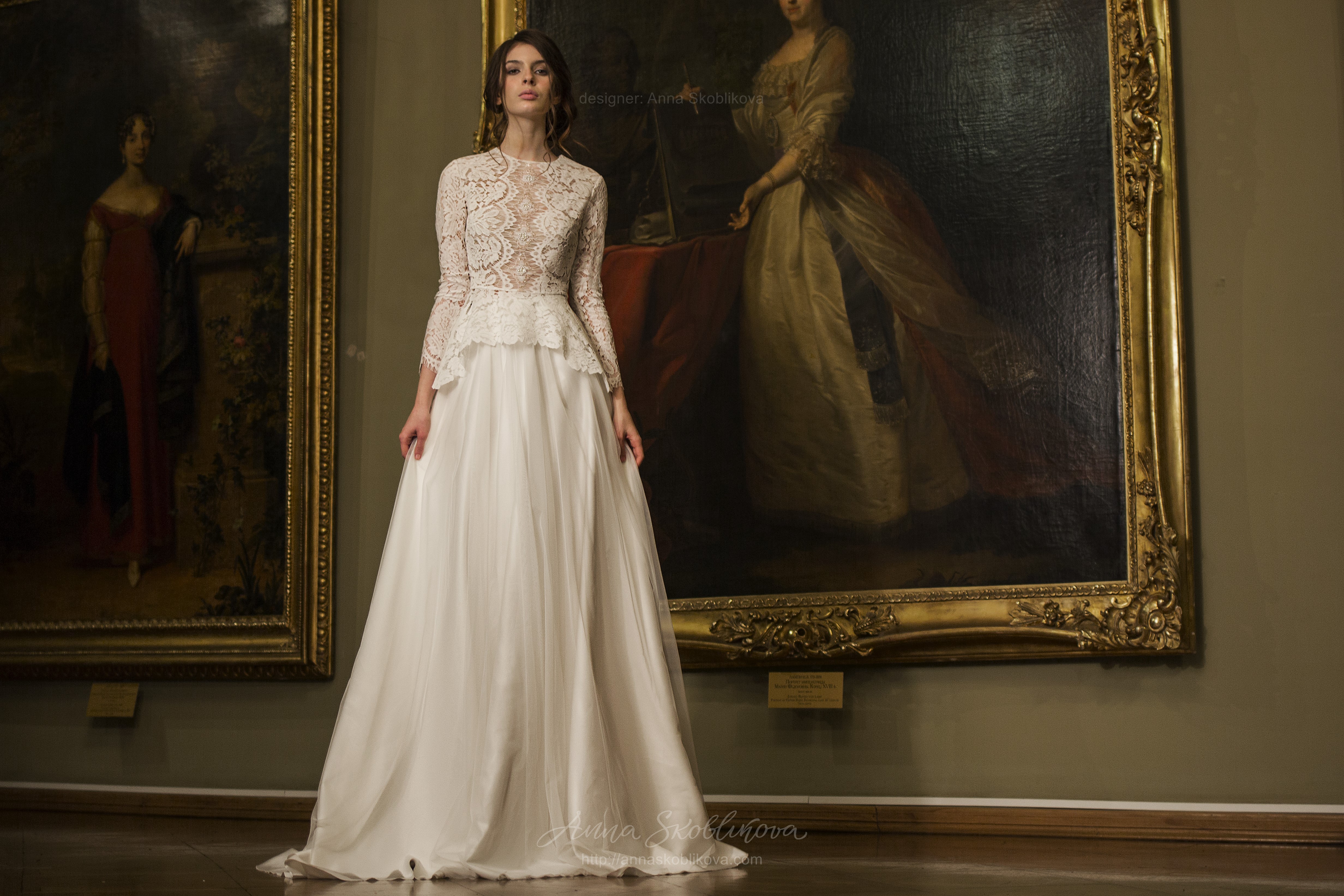 Winter wedding dress, Two piece wedding dress - Varvara | Wedding Dresses u0026  Evening Gowns by Anna Skoblikova