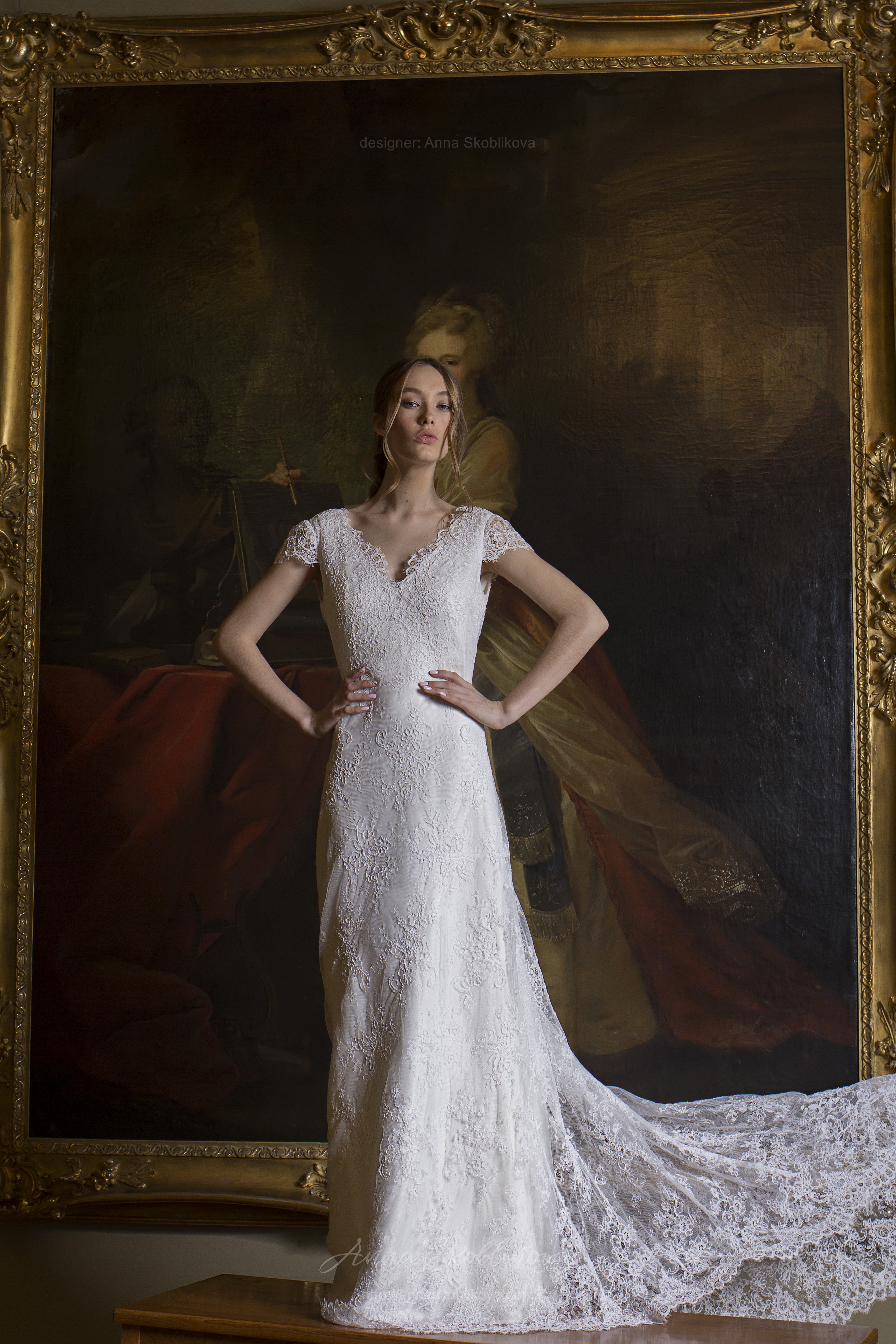Euphoria - Fit and flare wedding dress Cap sleeve wedding dress | Wedding  Dresses u0026 Evening Gowns by Anna Skoblikova