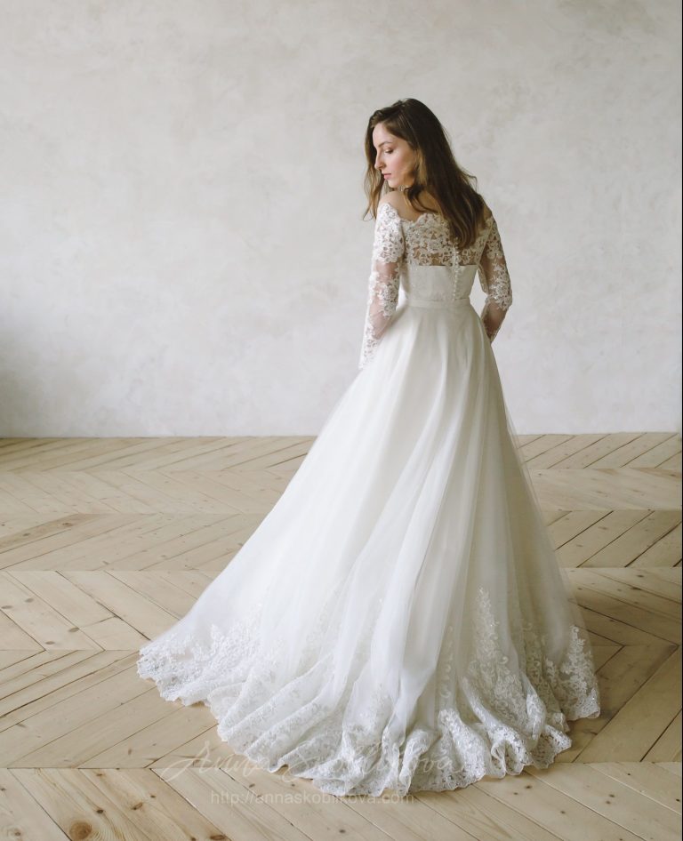 Off the shoulder wedding dress - Catherine | Wedding Dresses & Evening ...