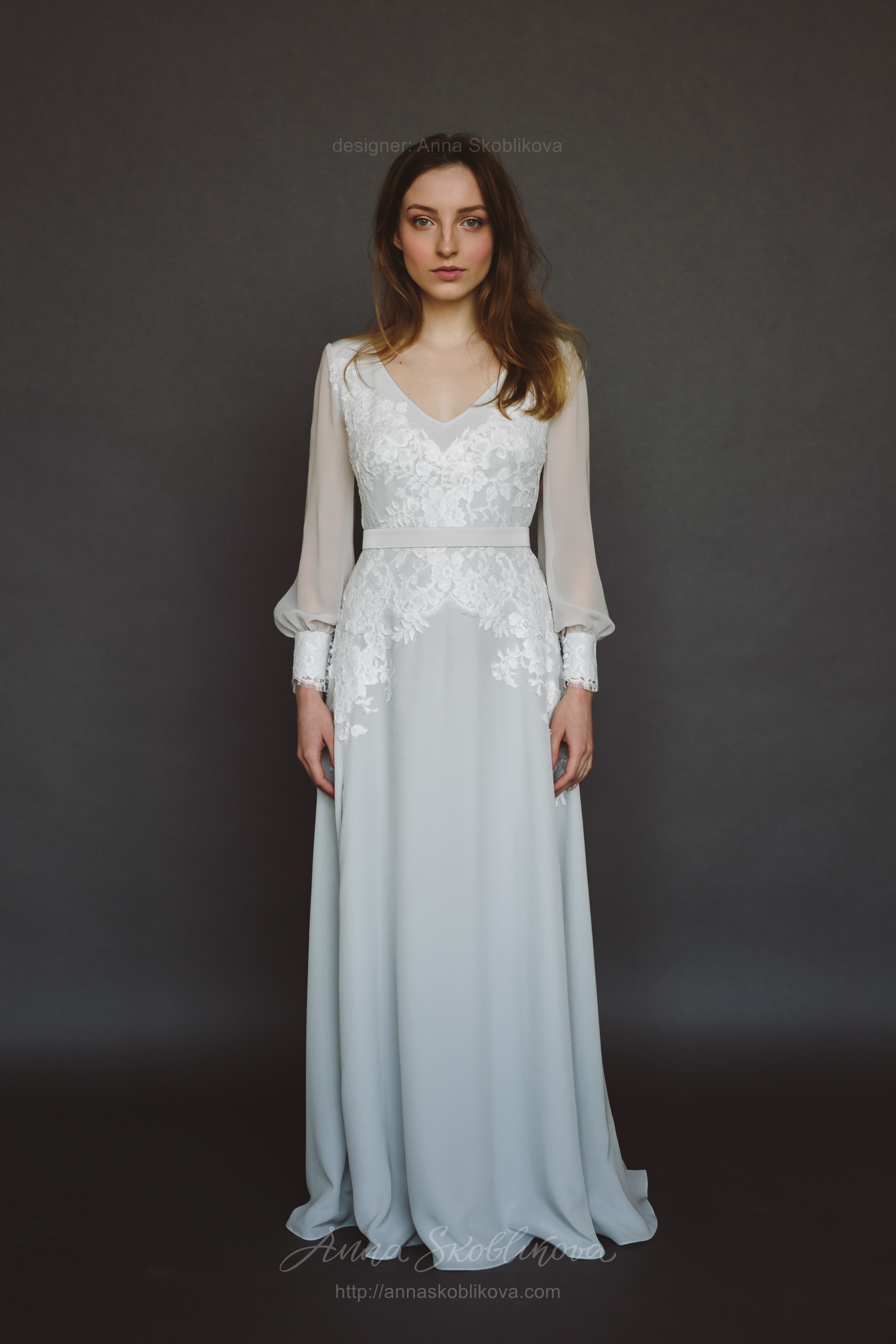 Шелковое свадебное платье - Malissa - Anna Skoblikova