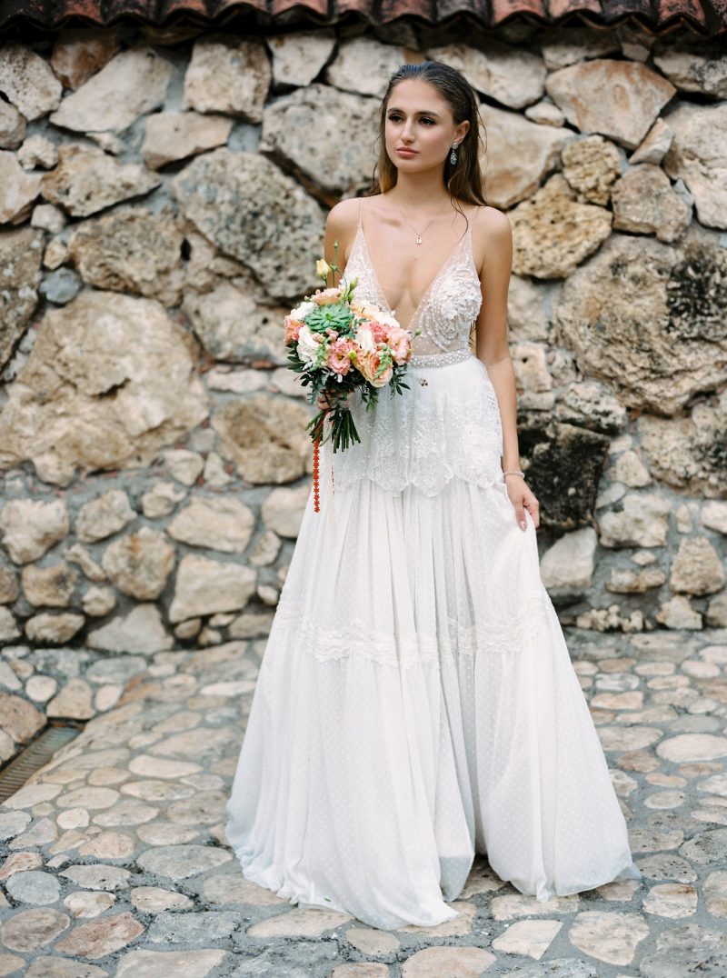 Прозрачное свадебное платье с открытой спиной - Gentle Angel  Anna Skoblikova: Фото 8