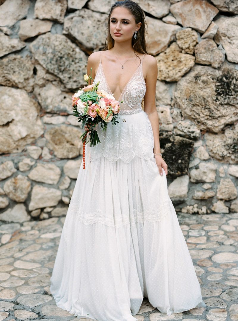 Backless wedding dress \ Anna Skoblikova \ Gentle Angel \ 2021