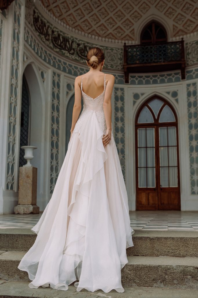 Elly Bride  ADRIANA Beaded Fairytale Ruffle Wedding Dress  HK DBR  Weddings