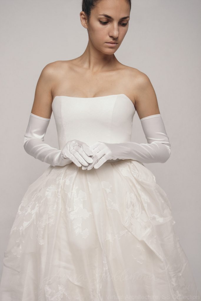 Wrist Bridal Gloves - Matte Satin - The Wedding Outlet