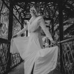 Chiffon wedding dress with sleeves / Anna Skoblikova / Shennon
