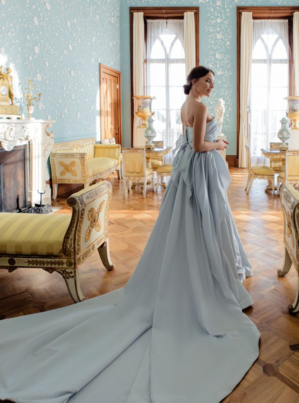 Velvet High Slit One Shoulder Elegant Evening Dress – Sandra's Bridal  Collection