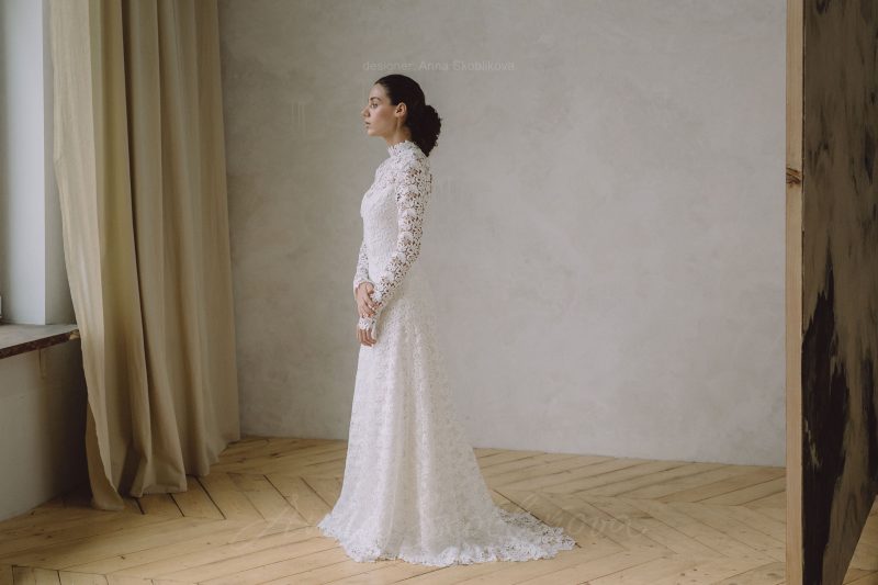 Vintage Lace Bridal Wedding Dress – Vivienne : Photo 4 \ Anna Skoblikova \ 0227