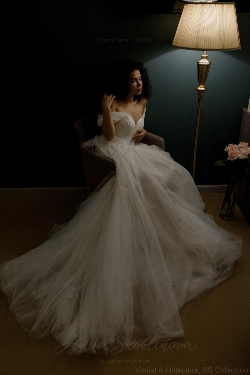 Wrap wedding dress  - Whitney \ Anna Skoblikova \ 0190 | Photo 3