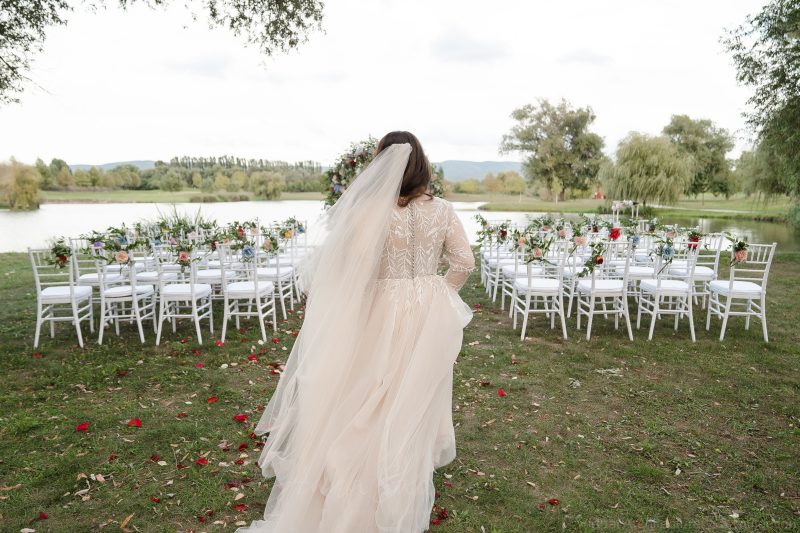 Sparkly wedding dress with sleeves  - Mercury \ Anna Skoblikova \ 0196 | Photo 7