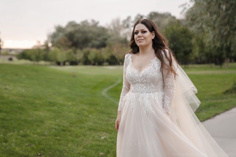 Plus size wedding dress with appliques - Mercury \ Anna Skoblikova \ 0196 | Photo 1