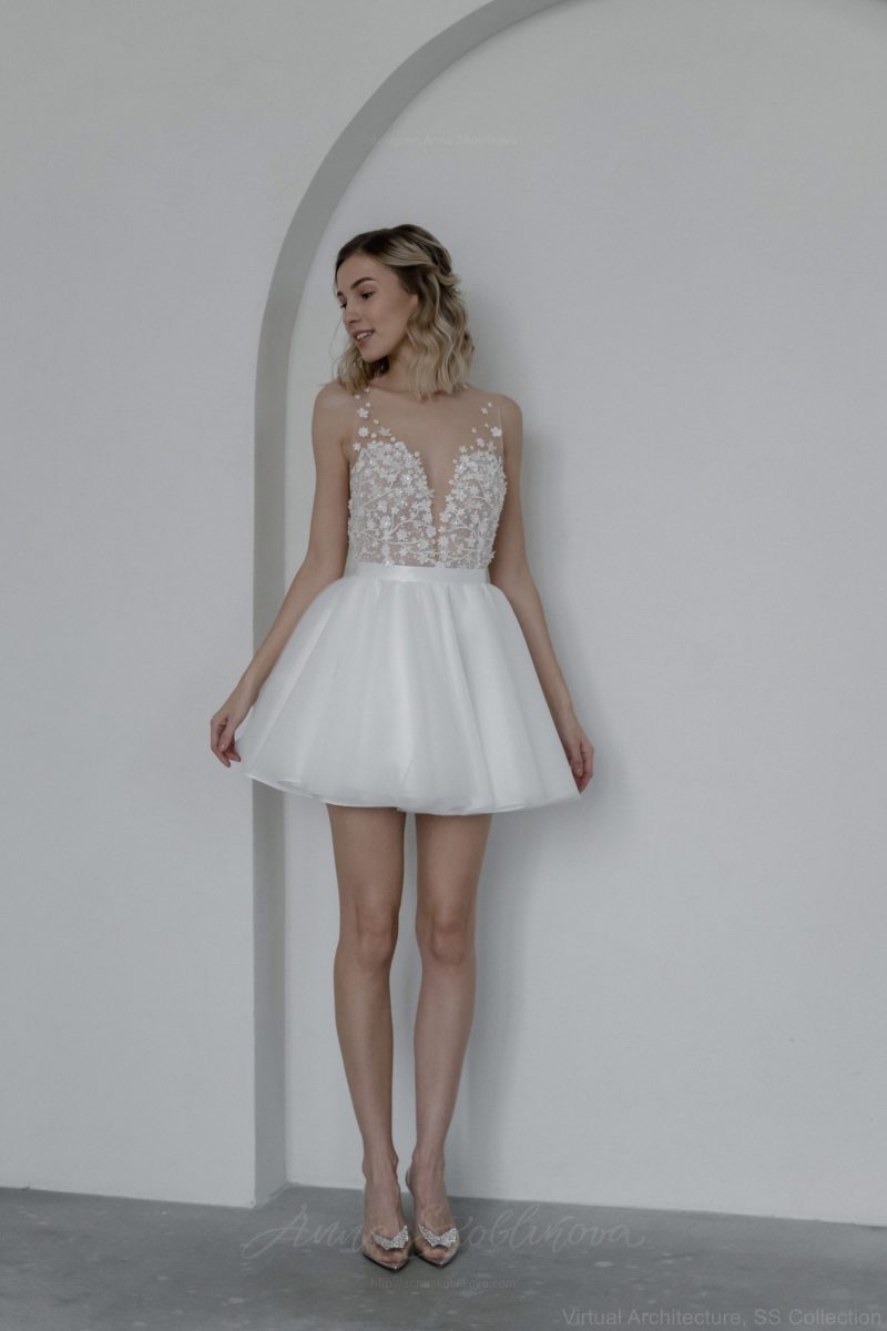 Short bridal dress - Clare \ Anna Skoblikova \ 0229 | Photo 4