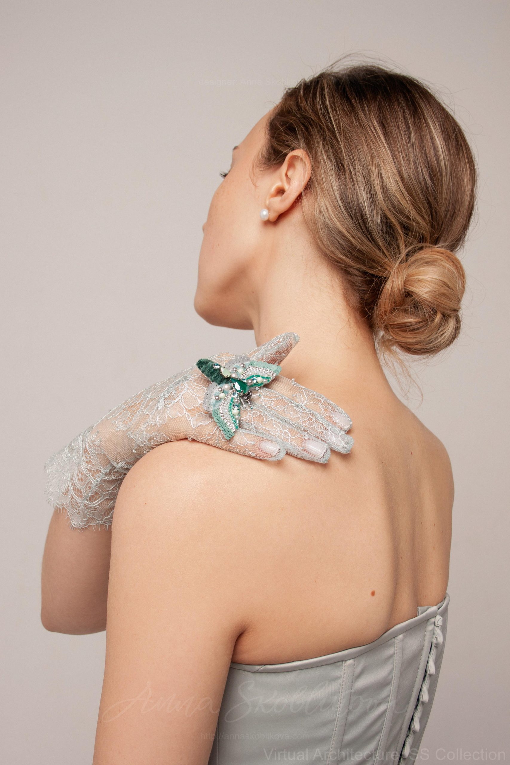 Pearl button gloves \ Anna Skoblikova \ 0239 | Photo 2