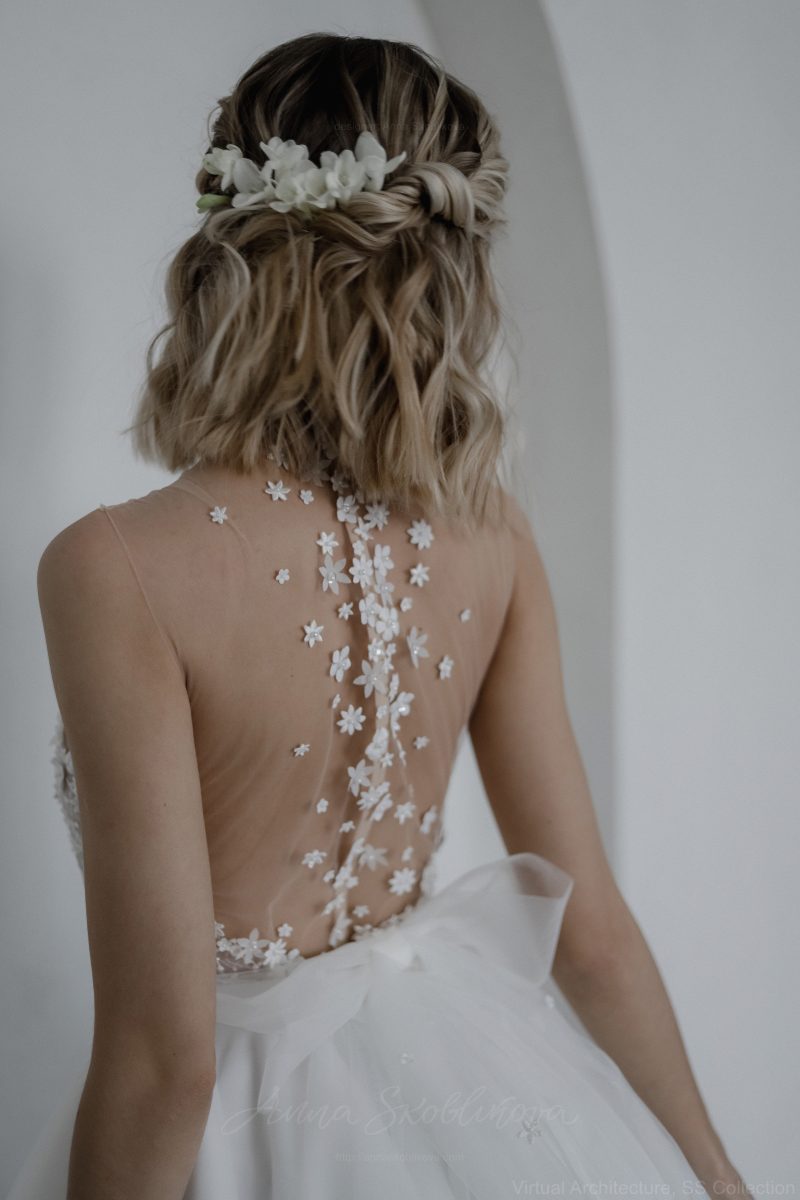 Little white dress bridal - Clare \ Anna Skoblikova \ 0229 | Photo 3