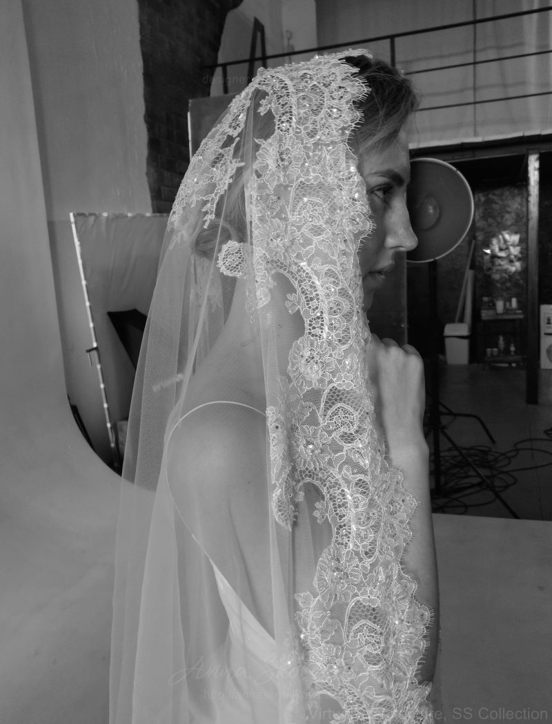 Mantilla wedding veil - Monica \ Anna Skoblikova \ 0231 | Photo 2