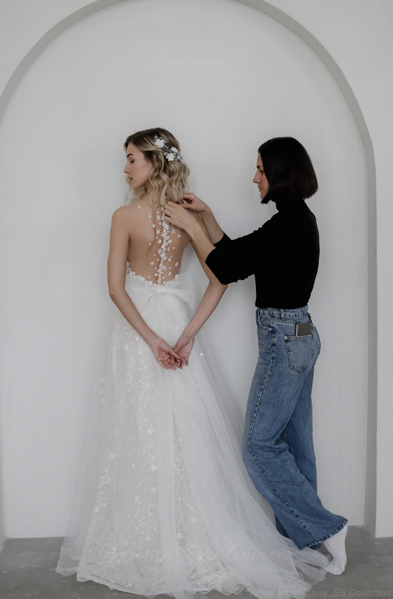 3d lace wedding dress  \ Anna Skoblikova \ 0219 | Photo 6